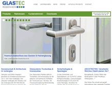 Tablet Screenshot of glastec.com