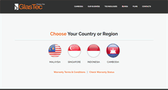 Desktop Screenshot of glastec.asia
