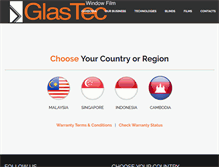 Tablet Screenshot of glastec.asia